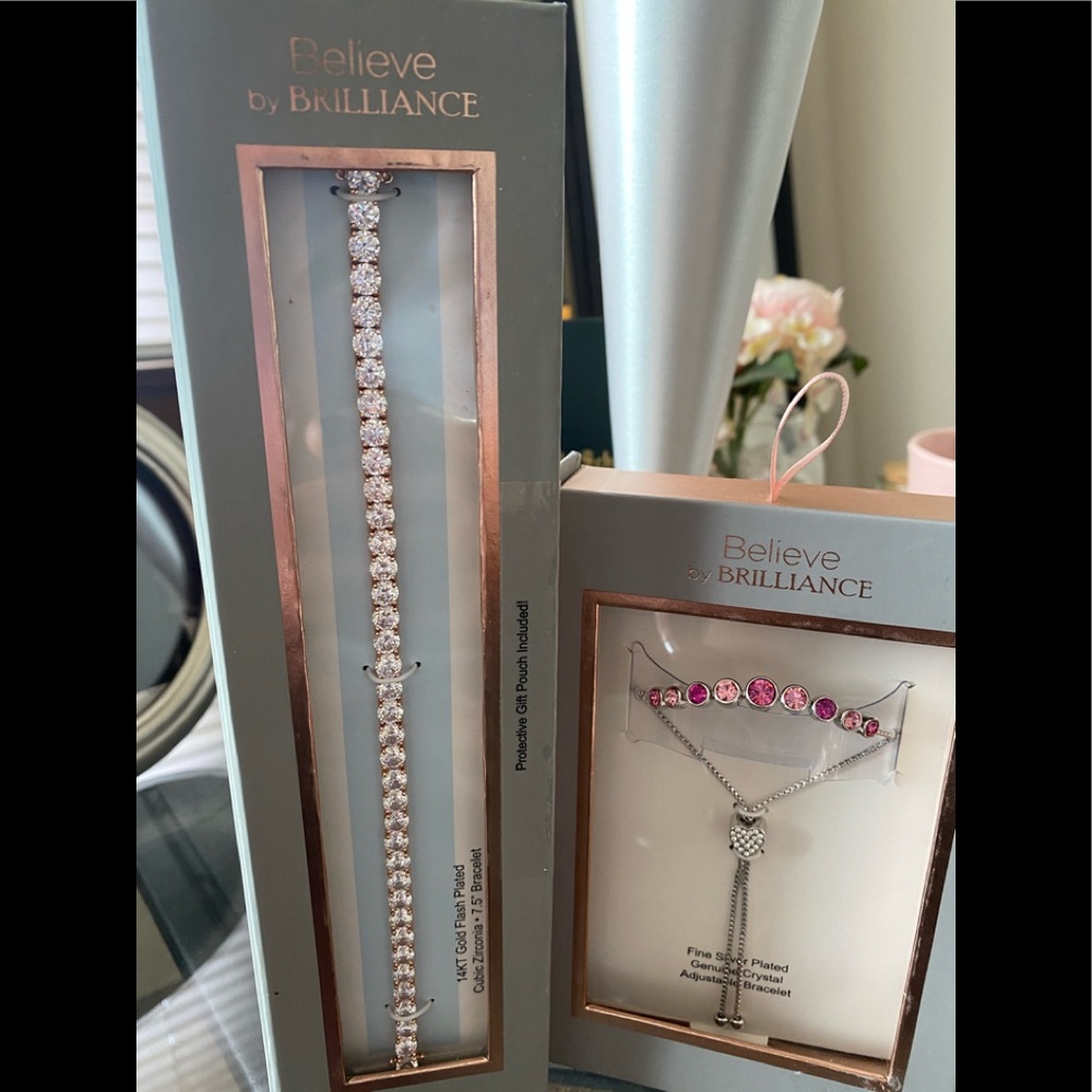 Adjustable and Tennis bracelet.